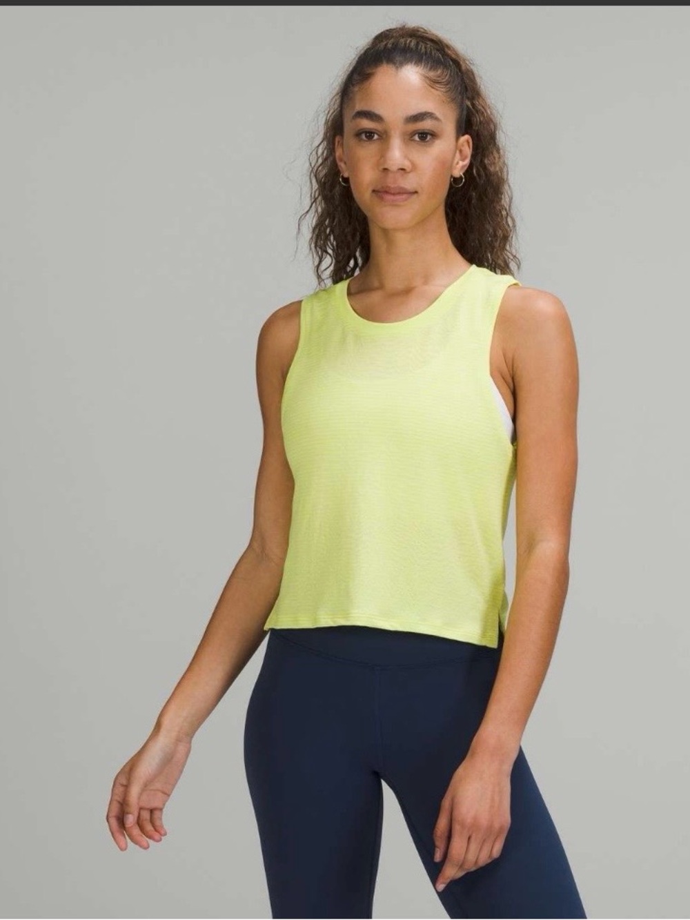 Lululemon Train to Be Tank Top
Ripple Wave Electric Lemon / White size 6 EUC - Picture 1 of 5